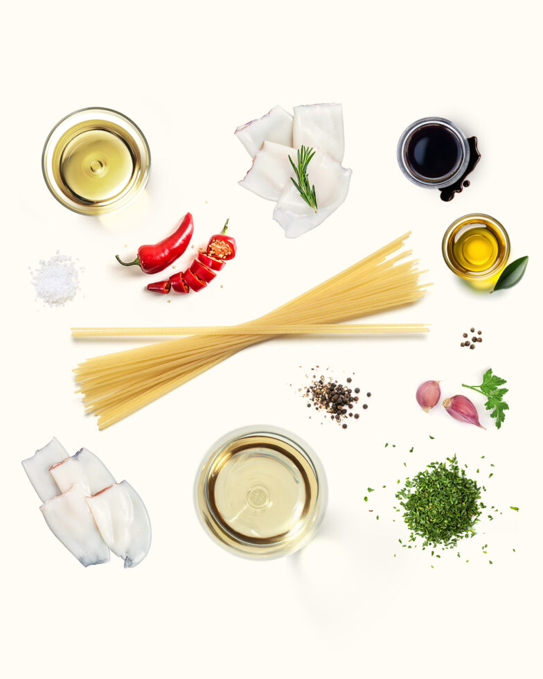 Spaghetti with cuttlefish ink