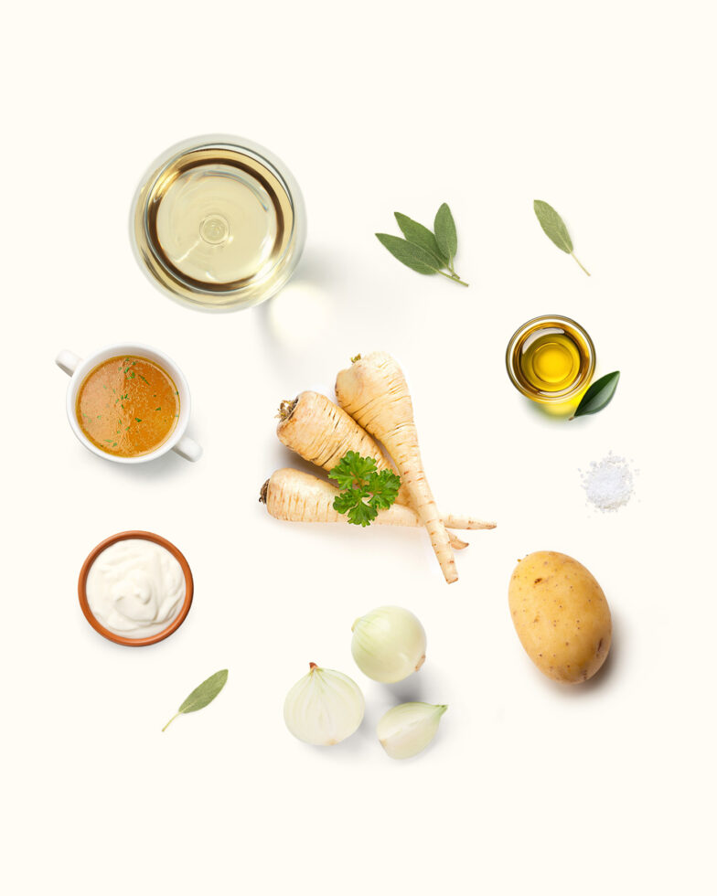 Zuppa di patate e pastinache
